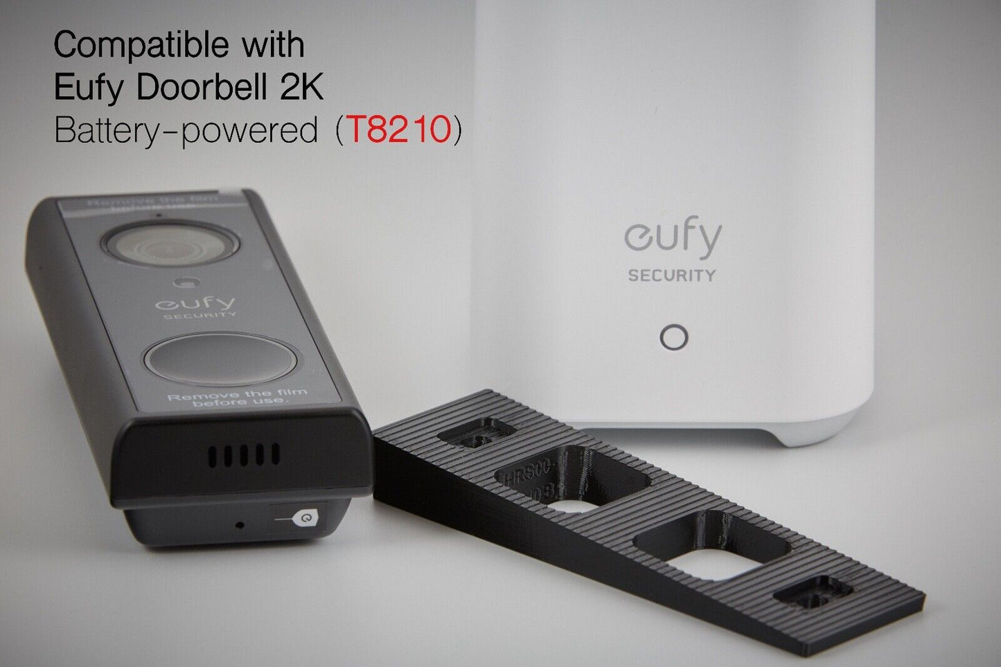 Eufy S220 Video Doorbell 5.5° Vertical Wedge — Up/Down Tilt Bracket
