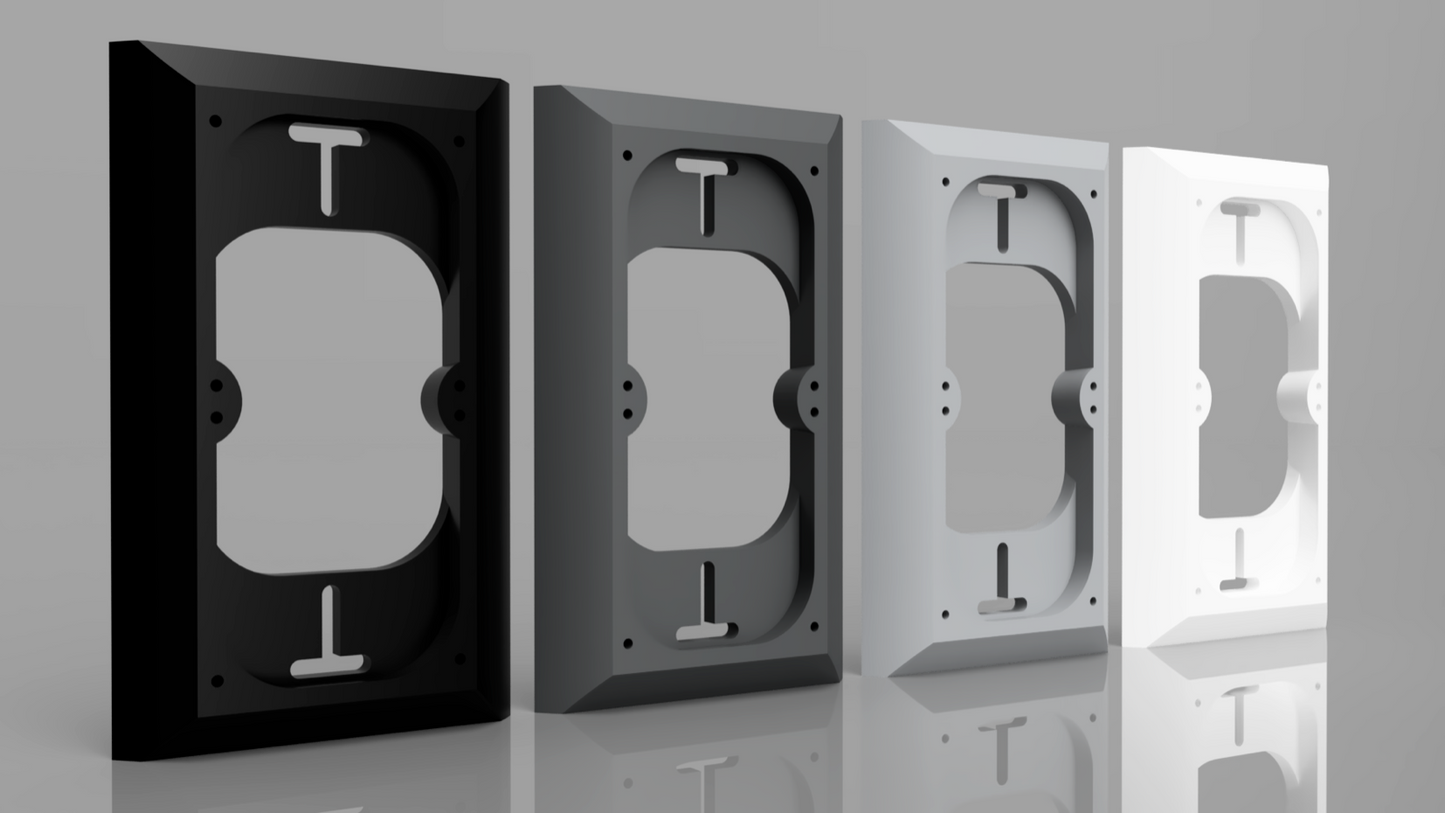 Ring Video Doorbell 2 - 0.5" wall plate spacer. Mounting bracket