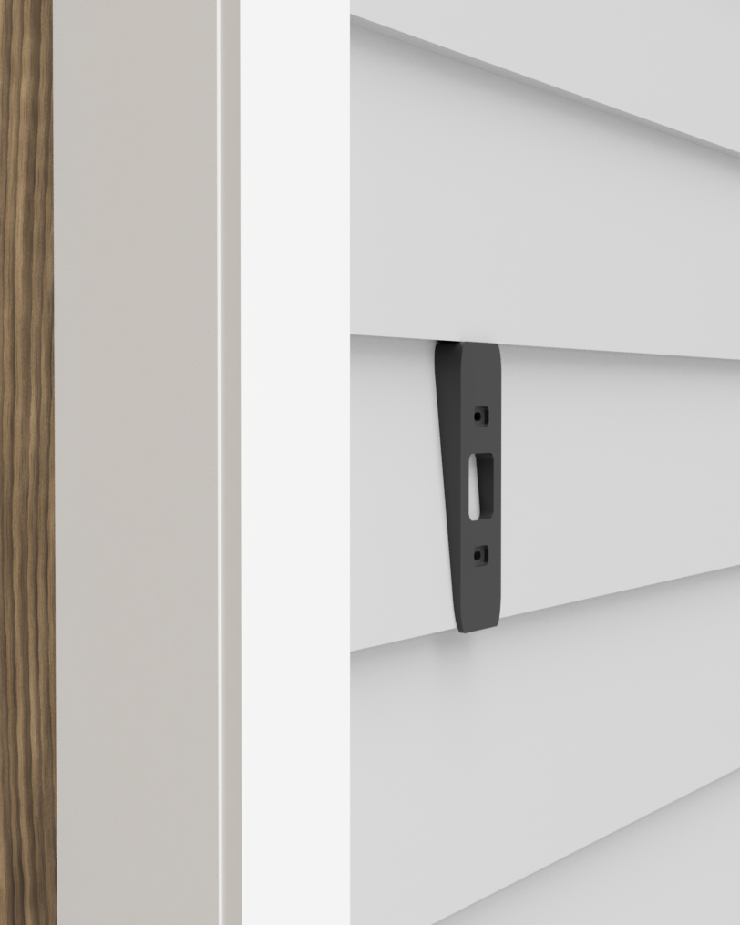 T8203 Eufy 2K dual camera vertical wedge for 5" wide siding panels 5.5° incline