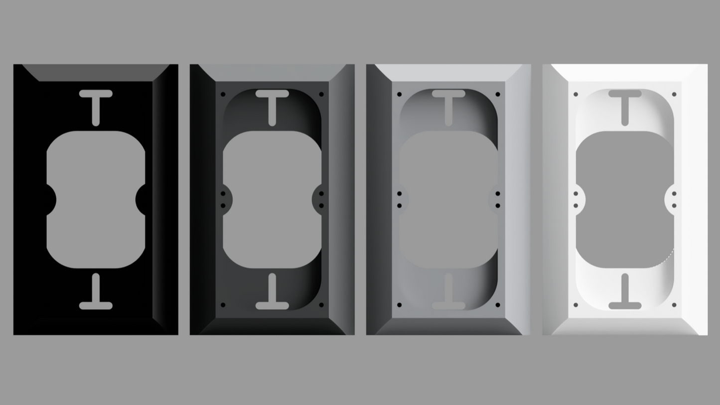 Ring Video Doorbell 2 - 0.5" wall plate spacer. Mounting bracket