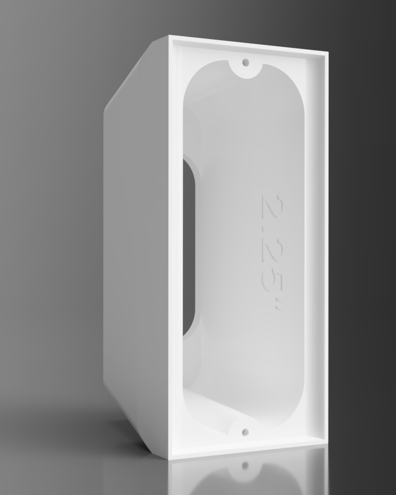 Ring Video Doorbell Wired 2021 5AT3T5 custom spacer. Mounting bracket 0.5"-3.5"