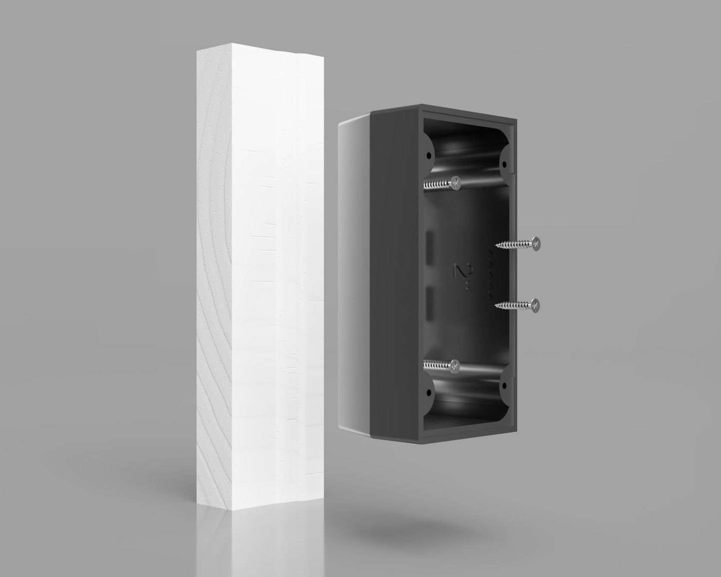 Ring Video Doorbell 2nd generation - 2" brick moulding spacer. Mounting bracket