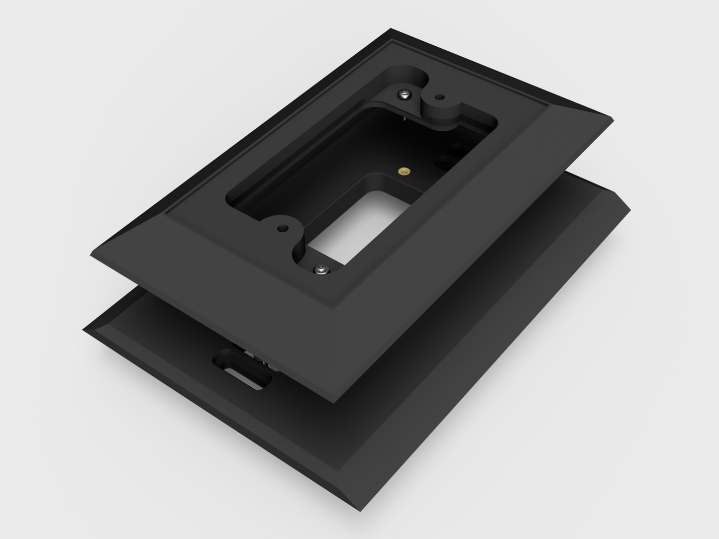 Ring ELITE video Doorbell adapter plate NUTONE and M&S intercom. Hidden screws