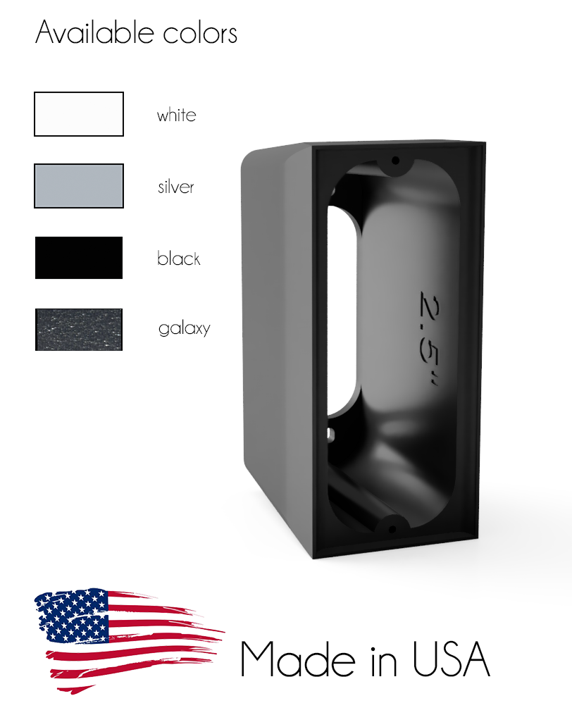 Ring Video Doorbell Wired 2021 5AT3T5 custom spacer. Mounting bracket 0.5"-3.5"
