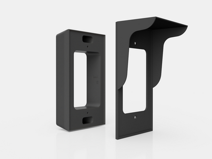 Ring Video Doorbell Elite (1st Gen) Spacer 0.5”–2.5” + Optional Hood | PoE Flush-Mount
