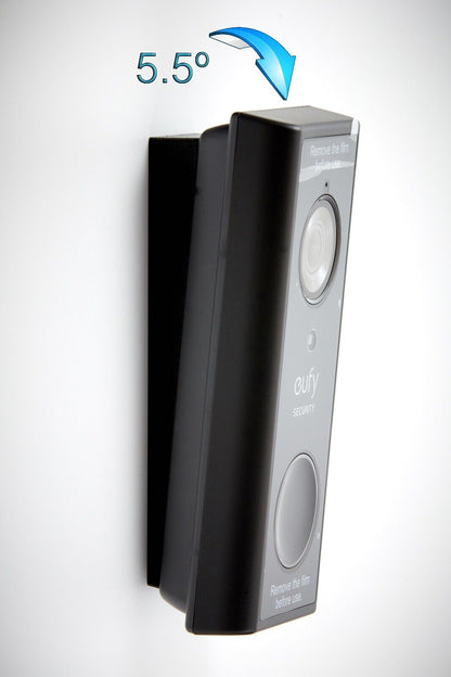 Eufy S220 Video Doorbell 5.5° Vertical Wedge — Up/Down Tilt Bracket