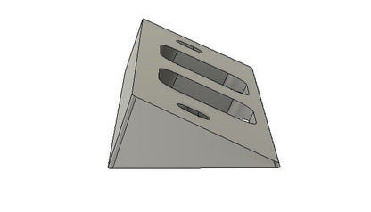 Eufy T8210 Battery Doorbell 25° Angle Wedge Mount — Side-Angle Bracket