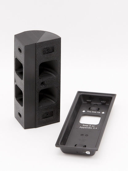 Eufy S220 Battery Doorbell 90° Mounting Wedge — Corner Bracket (Screws Included)