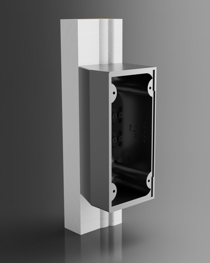 2” Brick Molding Spacer for Ring Battery Doorbell (5F97F2 / 5UM5E5) — Mounting Bracket