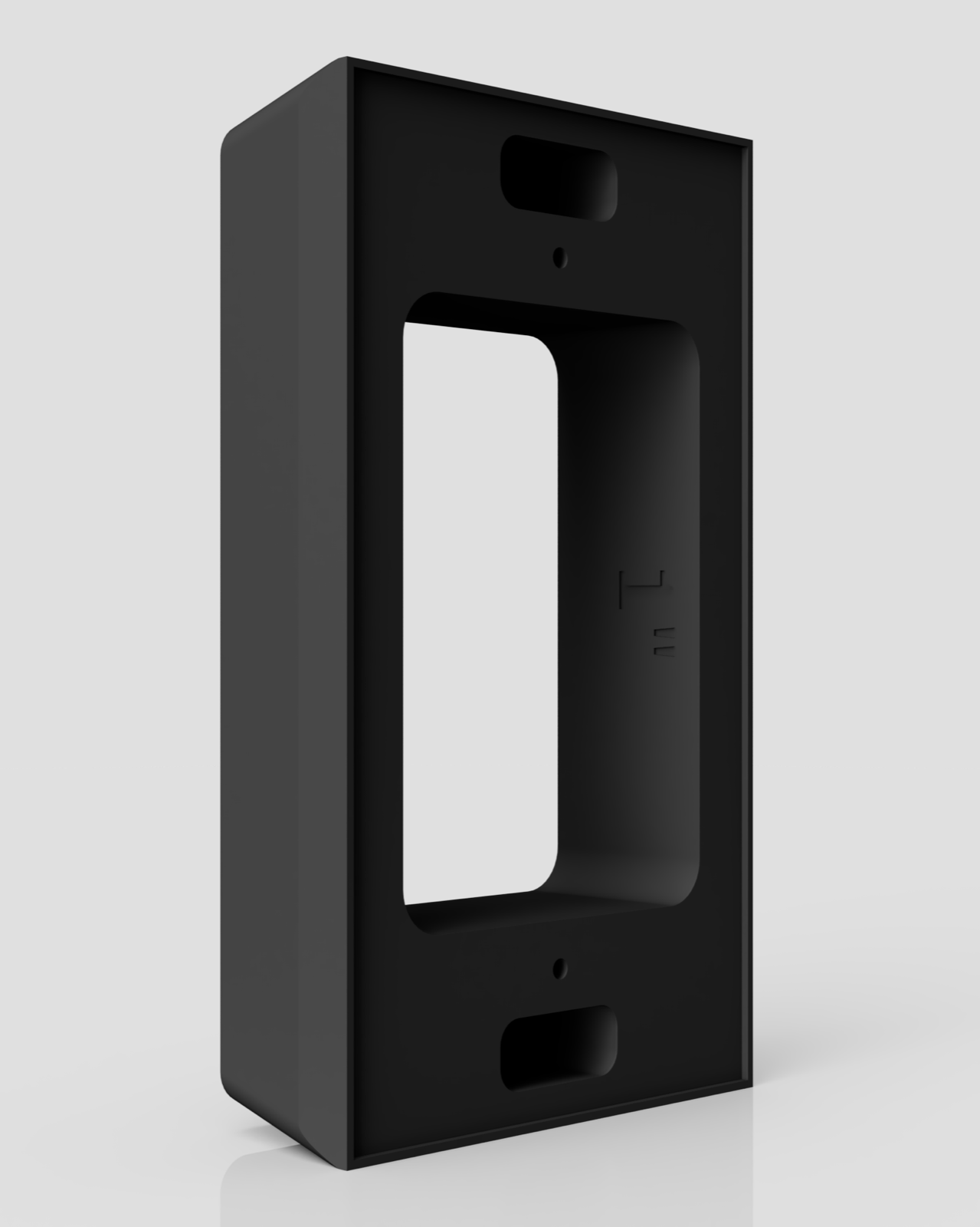 Ring ELITE Doorbell spacer with optional Hood. Custom mounting bracket 0.5"-2.5"