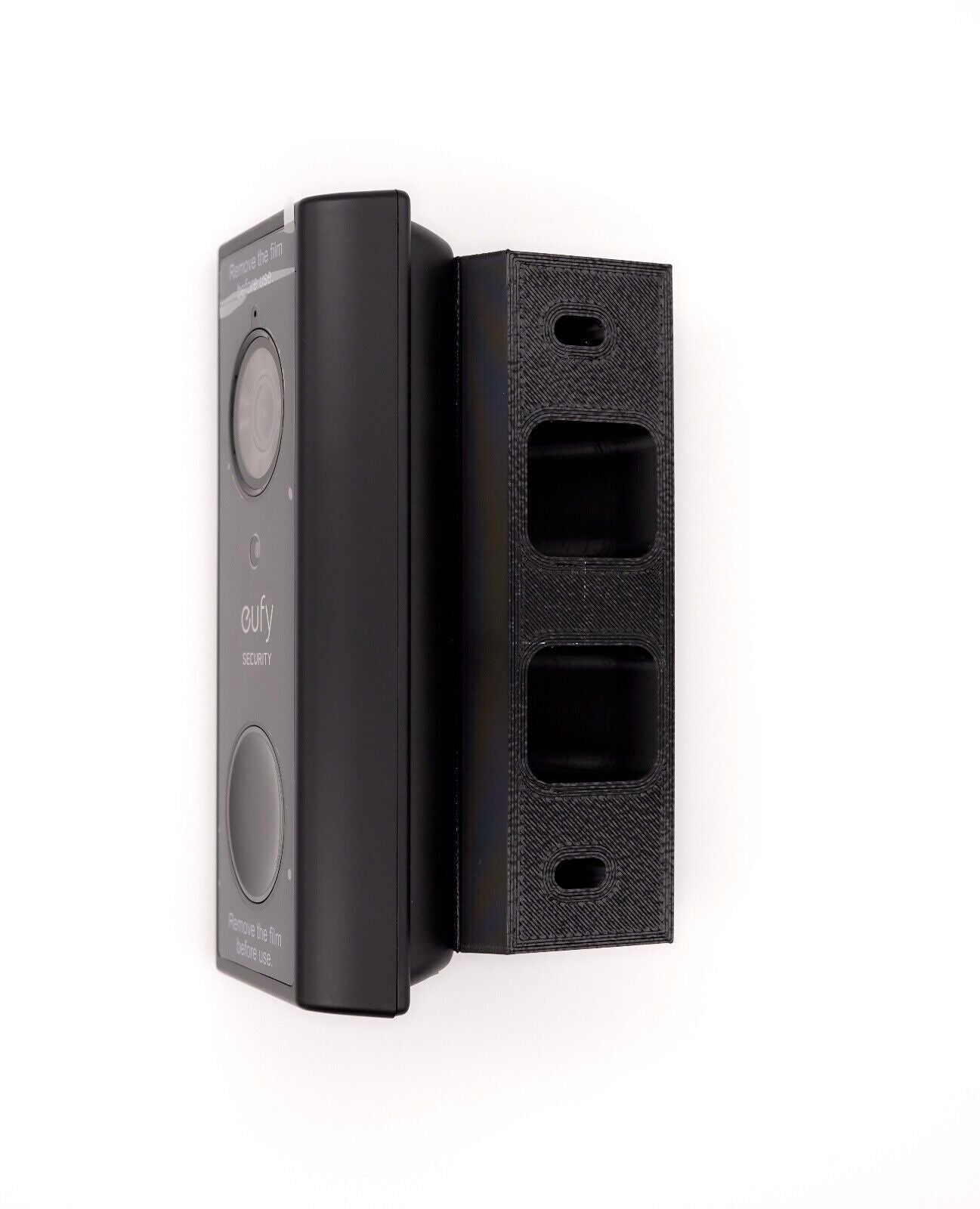 Eufy S220 Doorbell 90º mounting wedge for battery-powered doorbell.