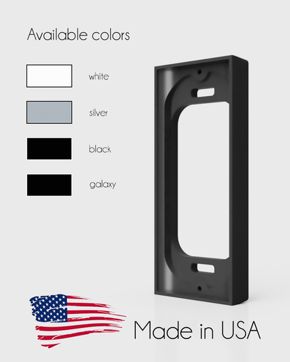 0.5” Spacer Mount for Ring Wired Doorbell Pro (2nd Gen) (Pro 2) — Screws Included
