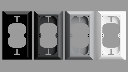 Ring Battery Doorbell Pro / Plus 0.5” Wall Plate Adapter — Covers Wall Marks
