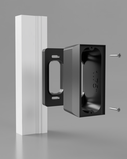 2” Brick Molding Spacer for Ring Wired Doorbell (5AT3T5) — Mounting Bracket