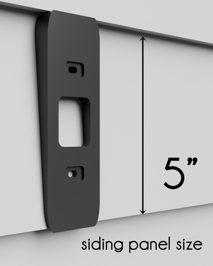 T8203 Eufy 2K dual camera vertical wedge for 5" wide siding panels 5.5° incline