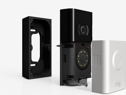 Custom-Depth Spacer Mount for Ring Battery Doorbell Pro – 0.5” to 3.5” (Spacer Only)