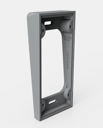 Ring Battery Doorbell (5F97F2) 5.5° Vertical Tilt Wedge – Compensates Siding Angle