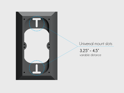 Ring Battery Doorbell Pro / Plus 0.5” Wall Plate Adapter — Covers Wall Marks