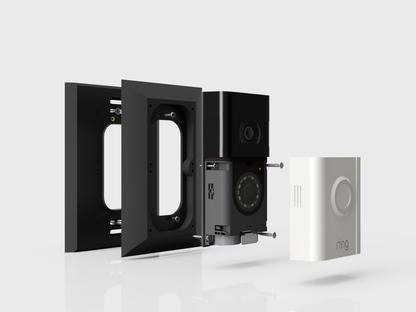 Ring Battery Doorbell Plus Intercom Adapter Plate — NuTone & M&S Retrofit — Hidden Screws