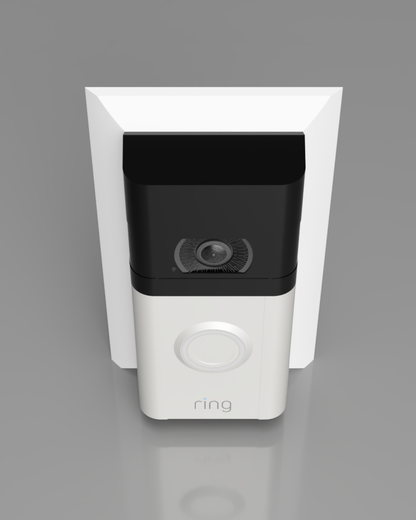 Ring Battery Doorbell Pro / Plus 0.5” Wall Plate Adapter — Covers Wall Marks