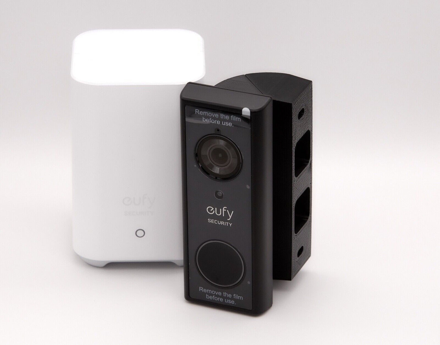 Eufy S220 Doorbell 90º mounting wedge for battery-powered doorbell.