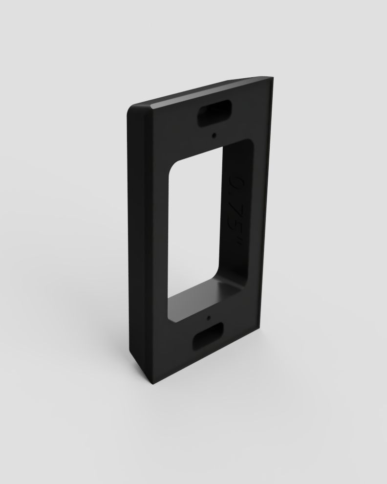 Ring Video Doorbell Elite Custom spacer. Mounting bracket wedge