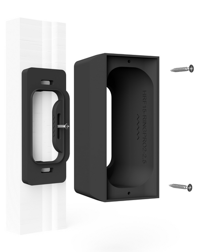 15° Recessed-Wall Spacer (2.5” Offset) + Brick Molding Adapter for Ring Wired Doorbell Pro (2nd Gen) (Pro 2)