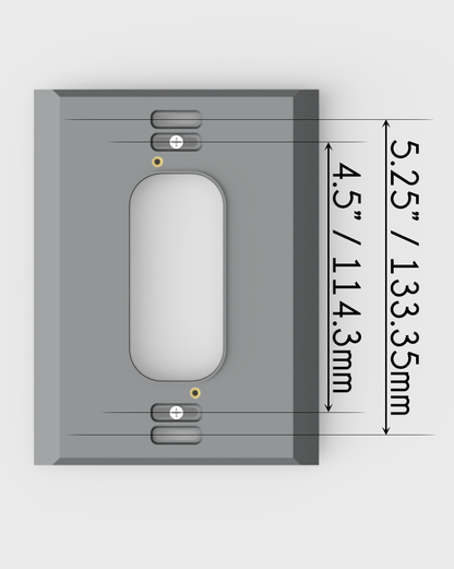 Ring Battery Doorbell Pro Intercom Adapter Plate – NuTone & M&S Retrofit – Hidden Screws