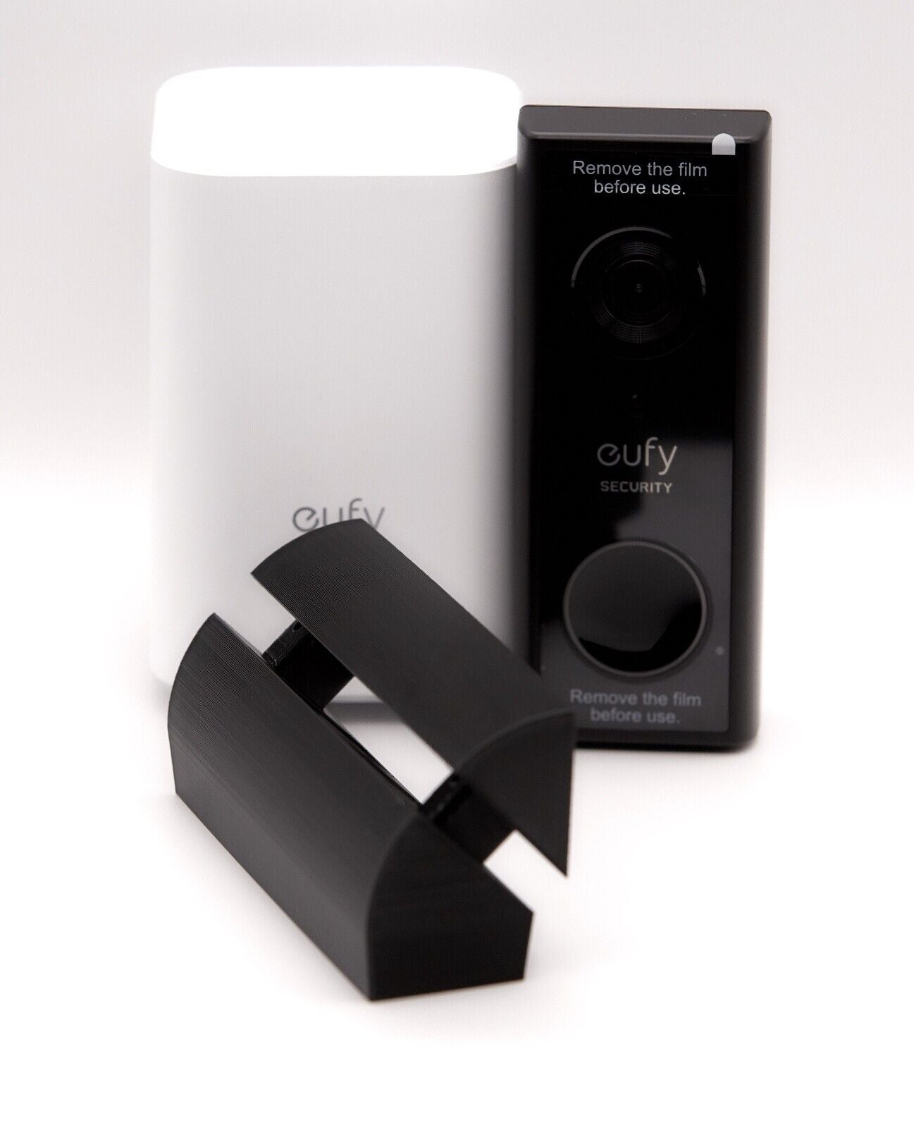 Eufy S220 Doorbell 90º mounting wedge for battery-powered doorbell.