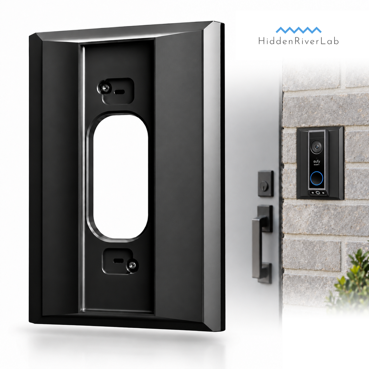 6.5" x 4.75" NuTone / M&S Intercom Retrofit Adapter for eufy Video Doorbell E340