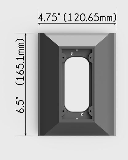 Ring Battery Doorbell (5F97F2) Intercom Adapter Plate – NuTone & M&S Retrofit – Hidden Screws