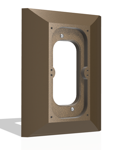 NuTone / M&S Intercom Adapter Plate for Ring 3 & Ring 4 — Hidden Screws (Also Fits Battery Pro/Plus)