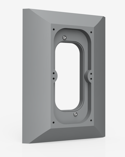 NuTone / M&S Intercom Adapter Plate for Ring 3 & Ring 4 — Hidden Screws (Also Fits Battery Pro/Plus)