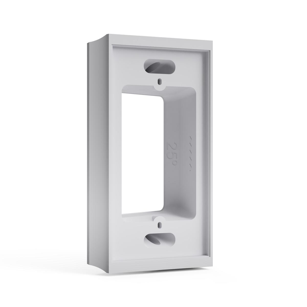 25° Reversible Corner Mount for Ring Wired Doorbell 4K Elite (5DFYA7) - PoE & Single-Gang