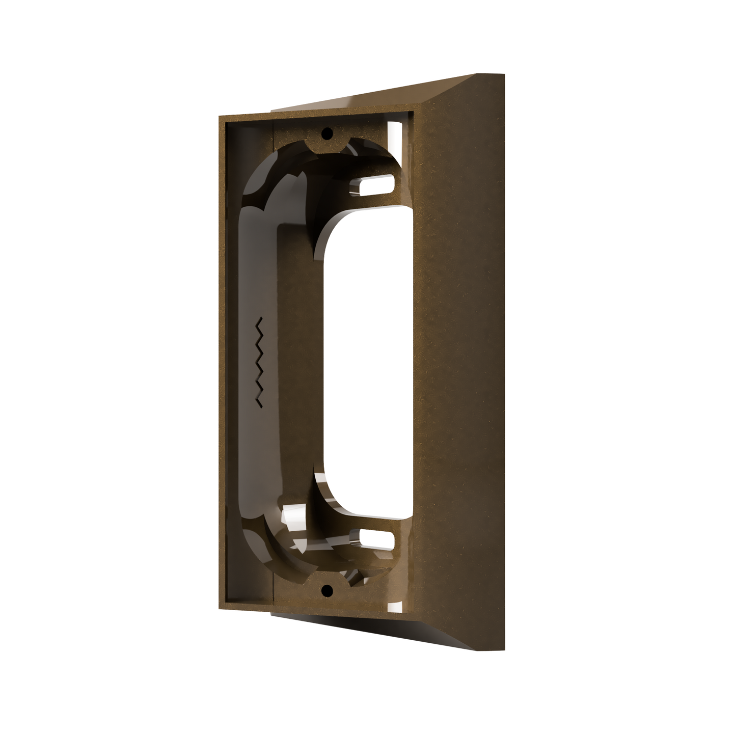 25° Angled Wall Plate Adapter for Ring Wired Doorbell Pro (2nd Gen) (Pro 2) — Reversible Left/Right — Not Retinal 4K