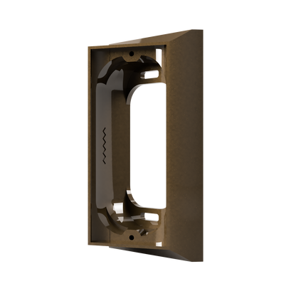 25° Angled Wall Plate Adapter for Ring Wired Doorbell Pro (2nd Gen) (Pro 2) — Reversible Left/Right — Not Retinal 4K